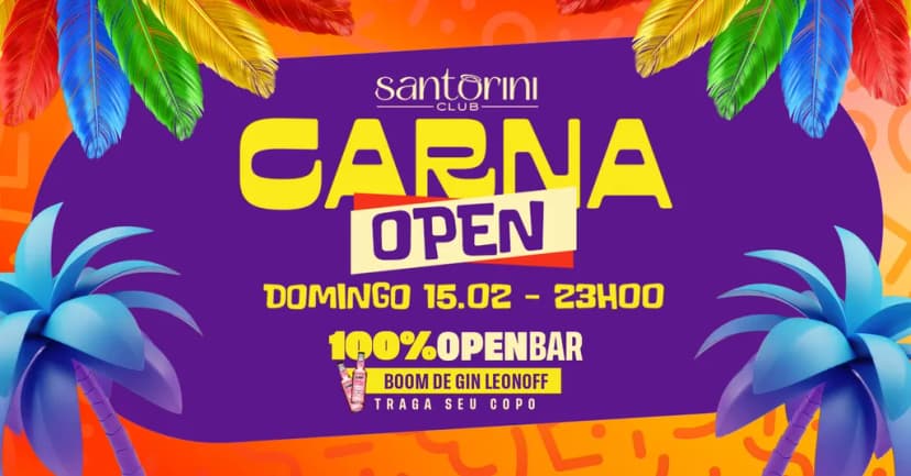CARNA OPEN - 100% OPEN BAR ❤️‍🔥