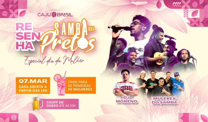 RESENHA SAMBA DOS PRETOS - Especial Dia Da Mulher