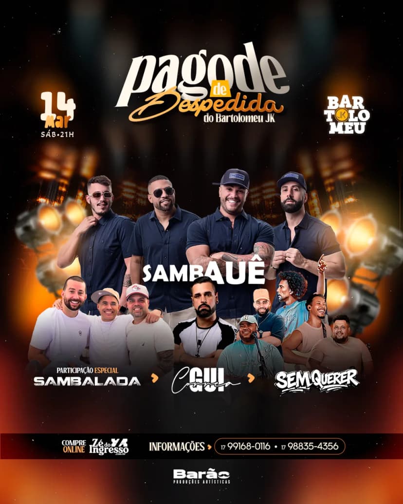 PAGODE DE DESPEDIDA BARTOLOMEU JK