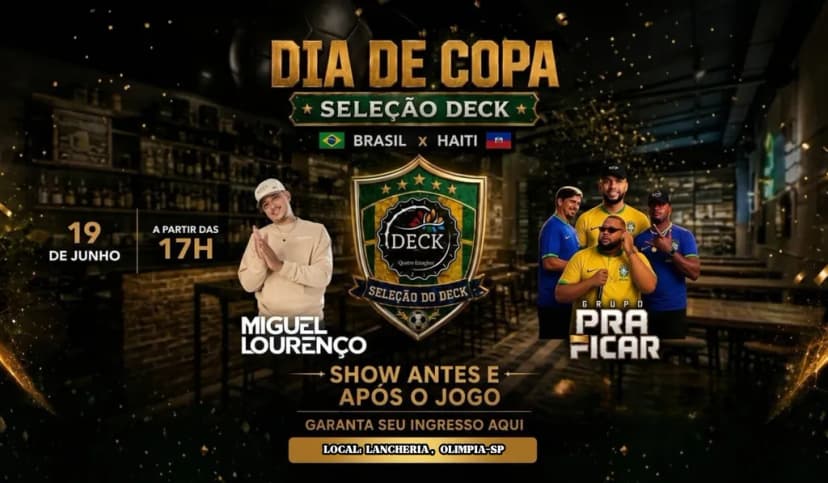 SELEÇÃO DO DECK - DIA DE COPA